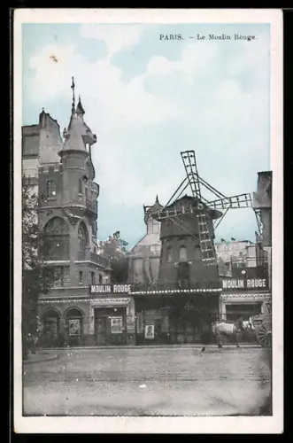 AK Paris, Ansicht vom Moulin Rouge