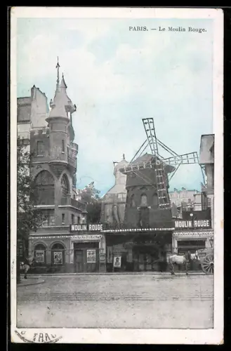 AK Paris, Ansicht vom Moulin Rouge