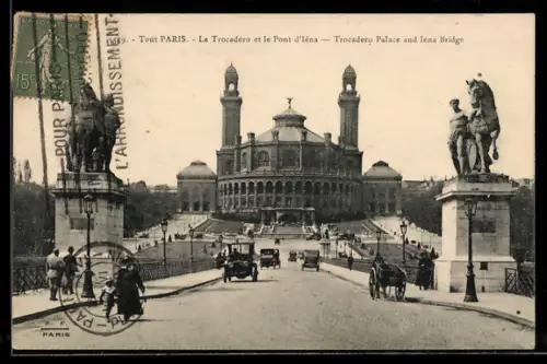 AK Paris, Palais du Trocadéro et le Pont d`Iéna