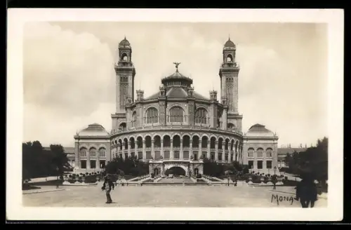 AK Paris, Palais du Trocadéro, construit par Davioud et Bourdais