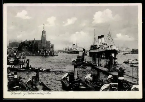 AK Hamburg, Kehrwiederspitze, Hafenpartie