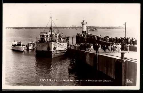AK Royan, La Jetée et le Bac de la Pointe de Grave