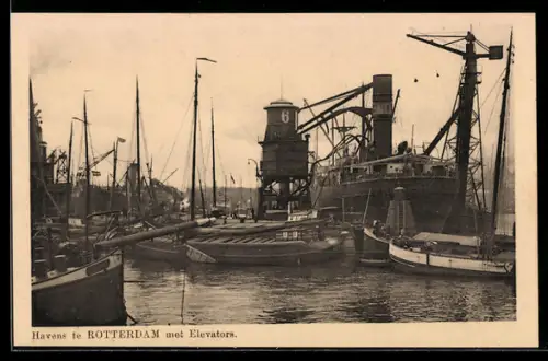 AK Rotterdam, Havens met Elevators, Schiffe
