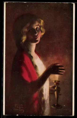 Künstler-AK sign. B. P. Guth: Good night