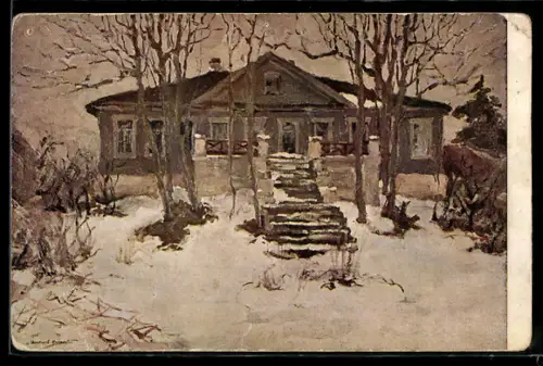 Künstler-AK sign. D. Diakonow-Mitchansky: Frühlings-Beginn