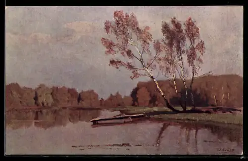 Künstler-AK sign. J. Levitanne: Paysage