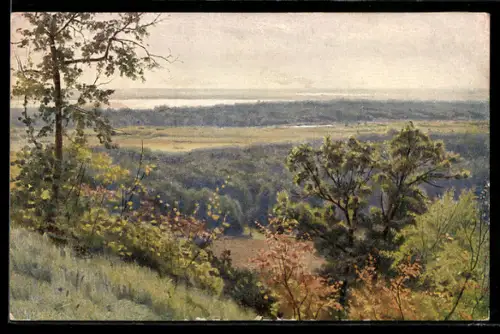 Künstler-AK Le Dniepr près Kiew