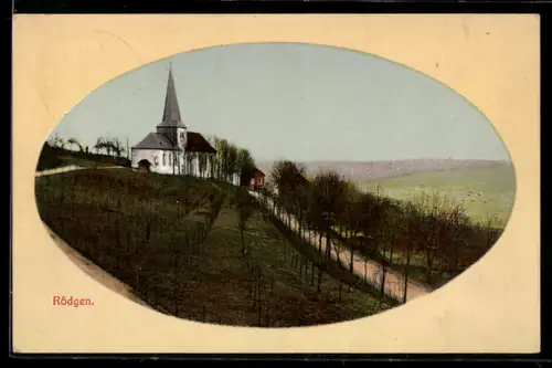 AK Rödgen, Blick zur Kirche