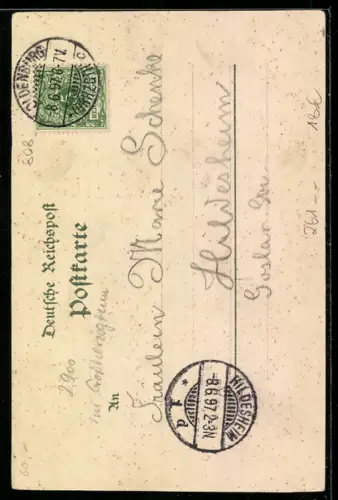 Lithographie Oldenburg, Ratskeller, Innenansicht und Rathaus