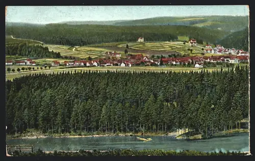 AK Tambach, Gesamtansicht mit Wald und Fluss