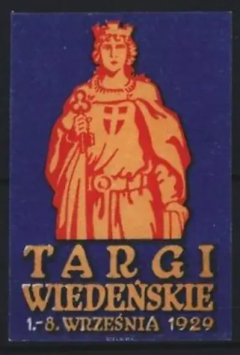 Reklamemarke Wien, Targi Wiedenskie 1929, König