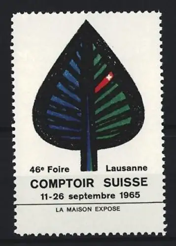 Reklamemarke Lausanne, Comptoir Suisse 1965, Blattmotiv