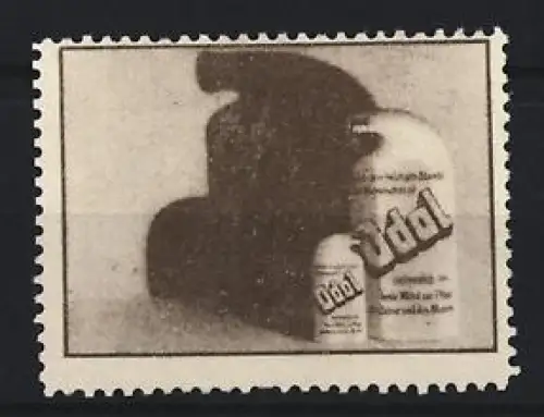 Reklamemarke Odol Mund- und Zahnpflege, Flaschen mit Schatten