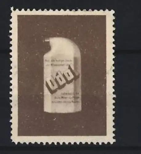Reklamemarke Odol, Mundwasser, Flasche mit Logo