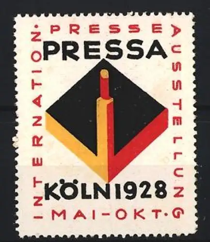 Reklamemarke Köln, Internationale Presse-Ausstellung 1928, Logo