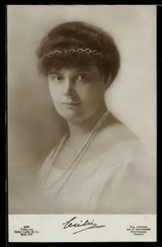 AK Portrait Kronprinzessin Cecilie