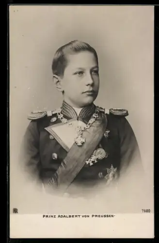 AK Portrait von Prinz Adalbert von Preussen in jungen Jahren