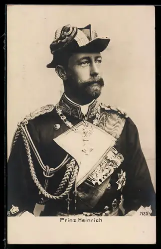 AK Prinz Heinrich von Preussen in Gala-Uniform mit Zweispitz