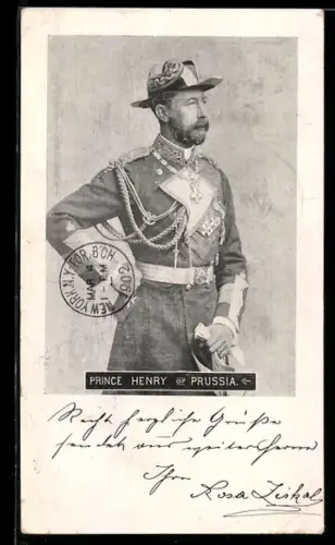 AK Prinz Heinrich von Preussen in Uniform mit Orden
