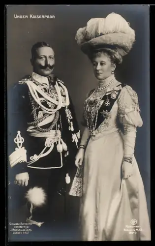 AK Das Kaiserpaar, Wilhelm II. und Kaiserin Auguste Viktoria