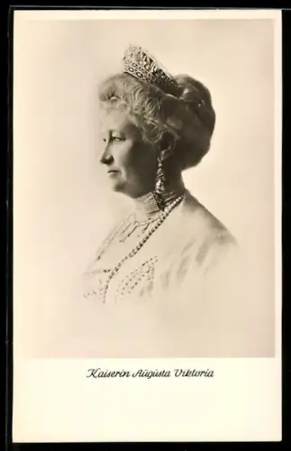 AK Kaiserin Auguste Victoria Königin von Preussen im Portrait