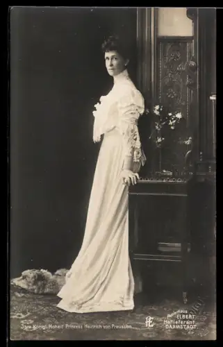 AK Königl. Hoheit Prinzessin Heinrich von Preussen in langem Kleid