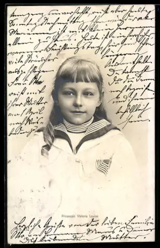 AK Portrait Prinzessin Viktoria Louise