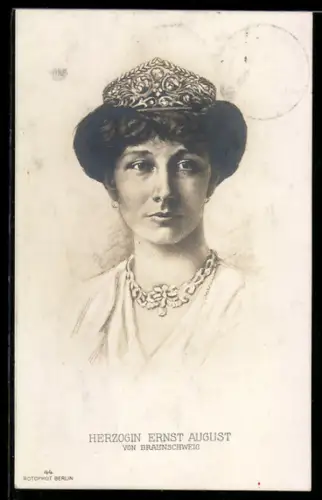 AK Portrait Victoria Louise, Herzogin von Braunschweig
