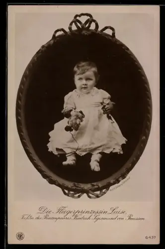 AK Fliegerprinzessin Luise von Preussen, Tochter von Prinz Friedrich Sigismund von Preussen