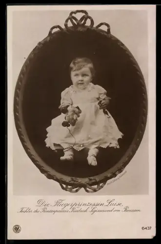AK Fliegerprinzessin Luise von Preussen, Tochter von Prinz Friedrich Sigismund von Preussen