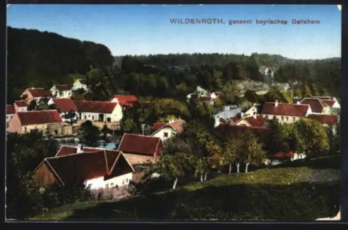 AK Wildenroth, Genannt bayrisches Bethlehem, Ortsansicht