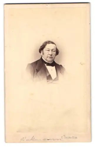 Fotografie E. Cramolini, Wien, Heugasse 8, Porträt Friedrich Bruckmann, dt. Komiker