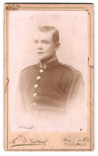 Fotografie Robert Gabriel, Hagenau i. Els., Foltergasse 3, Unteroffizier in Uniform