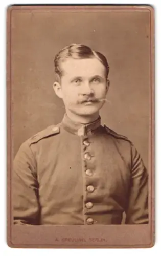 Fotografie A. Greuling, Berlin, Alexanderstr. 1, Unteroffizier in Uniform