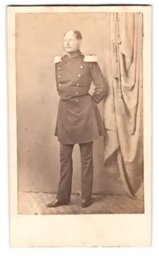 Fotografie L. Haase & Comp., Berlin, Grosse Friedrich-Strasse 178, Porträt Wilhelm I. von Preussen in Uniform