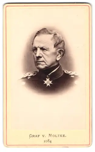 Fotografie Graf Helmuth von Moltke in Uniform mit Pour le Merite