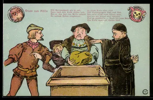 AK Mölln, Till Eulenspiegel als er sah...