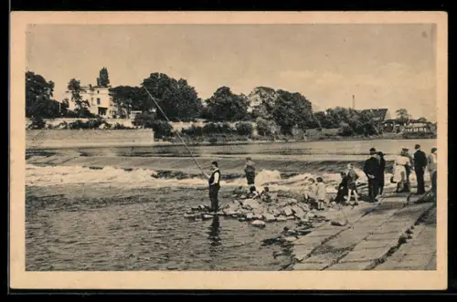 AK Magdeburg, Angler am Cracauer Wasserfall