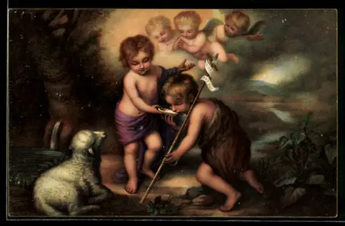 Künstler-AK Stengel & Co. Nr. 29036: Die Kinder mit der Muschel