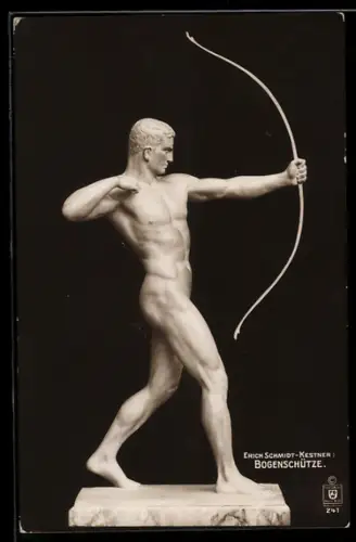 AK Bogenschützenstatue von Erich Schmidt-Kestner