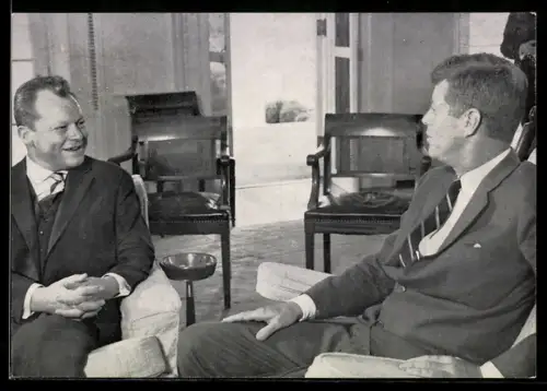 AK Präsident der USA John F. Kennedy im Gespräch mit Willy Brandt