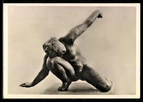 AK Ruf der Erde, Plastik von Georg Kolbe 1953