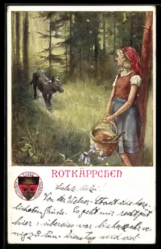 AK Deutscher Schulverein Nr. 59: Rotkäppchen