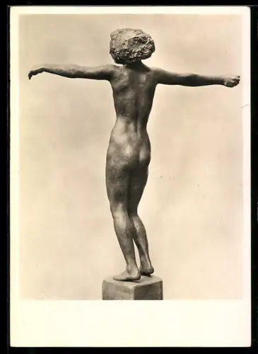 AK Berlin, Nationalgalerie, Tänzerin von G. Kolbe, Bronze, 1912, Ansicht von hinten