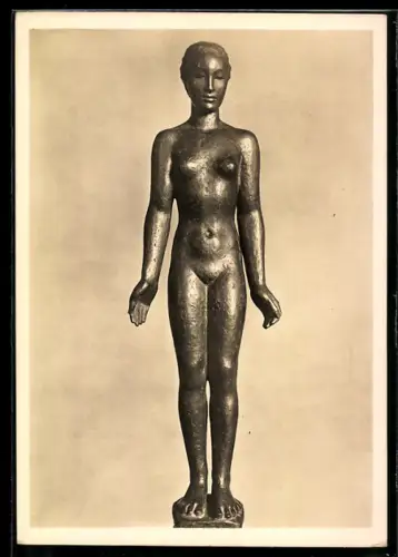 AK Marburg, Kunsthistorisches Museum, Georg Kolbe, Eva, Bronze 1923