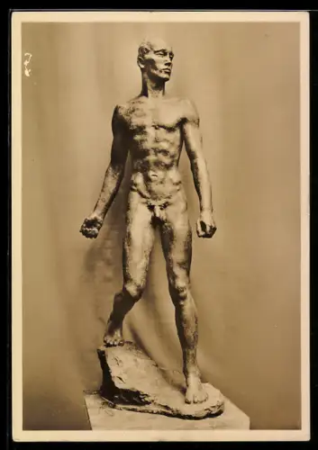 AK Bronze-Skulptur Herabschreitender von Georg Kolbe