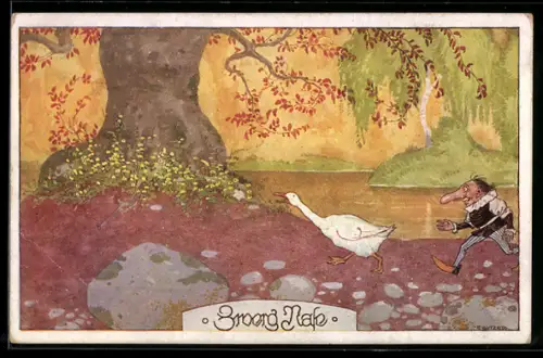 Künstler-AK Ernst Kutzer: Märchen Zwerg Nase