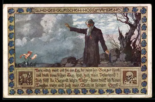 Künstler-AK Ernst Kutzer: Bund der Deutschen in Nordmähren, Wer`s redlich meint...