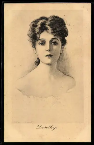 Künstler-AK Charles Dana Gibson: Dorothy im Porträt