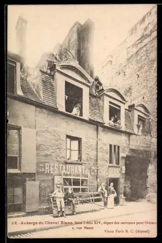 AK Paris, Auberge du Cheval Blanc, 5 Rue Mazet